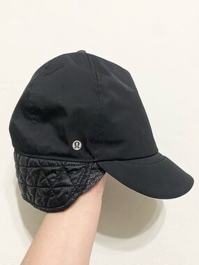 Lululemon Down For A Run Ear Flap Hat Black